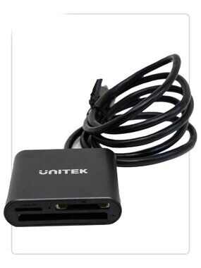 Unitek Aluminum 3-Slot USB 3.0 Card Reader SD, Micro SD, CompactFlash